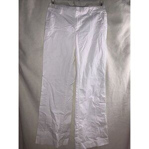 Women’s White Gap Perfect Khaki Pants Flares White Size 2 Regular